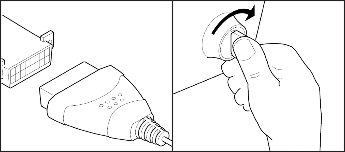 Connecting OBD2 Scanner to DLC