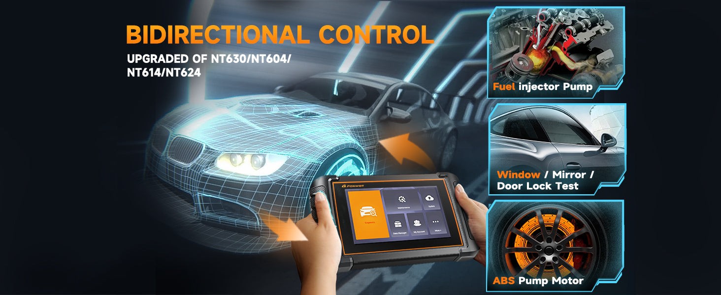 Foxwell OBD2 Scanner being used for vehicle diagnostics