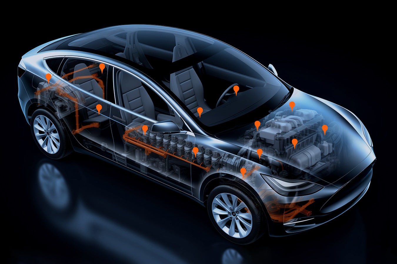 Foxwell car safety scanner performing all system diagnostics. A professional-grade OBD2 scanner for comprehensive vehicle health checks.