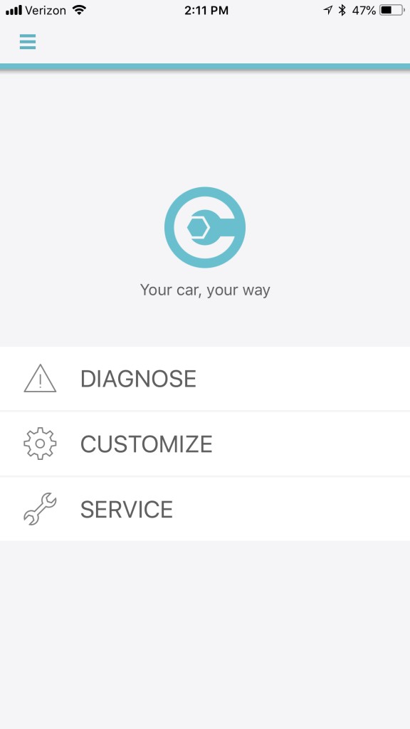 Carista App Customization Settings Example