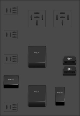 2002 Ford Explorer rear relay box diagram