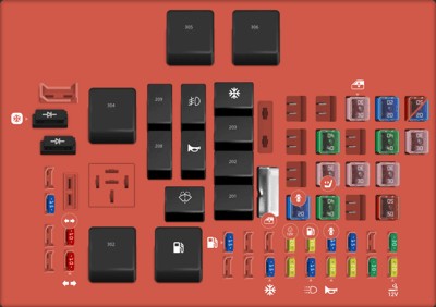 2000 Ford F-150 Power Distribution Box Diagram