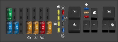 2003 Ford Taurus power distribution box diagram