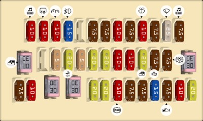 2013 Toyota Camry fuse box diagram Under the instrument panel