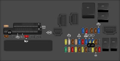 2013 Toyota Camry fuse box diagram Engine compartment Fuse block