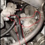 Coolant inlet/outlet locations on a B-series engine