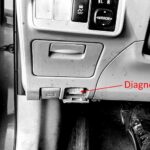 Driver Side Under Dashboard View for OBD2 Port Access