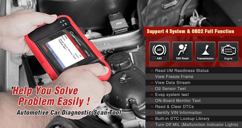 LAUNCH CRP123 OBD2 Scanner Performing Full OBDII Diagnostics