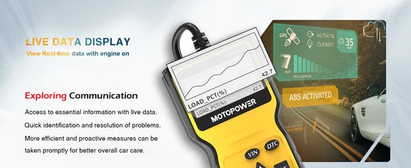 MOTOPOWER Fault Code Reader Supports I/M Readiness Test