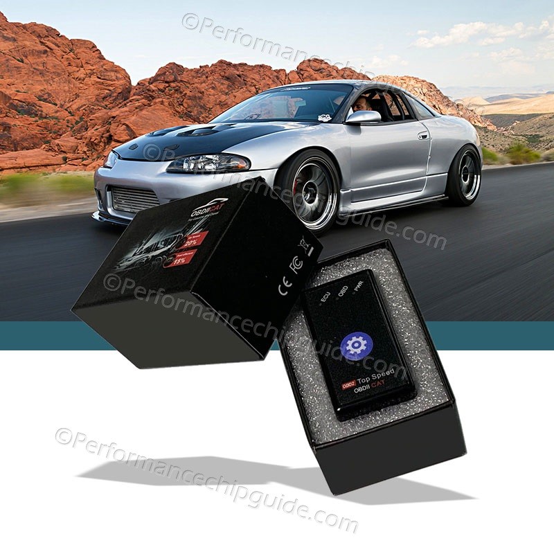 Product photo of the Thorton Top Speed OBDII Cat Performance Chip on the Thorton Chip Tuning website, showcasing its sleek design.