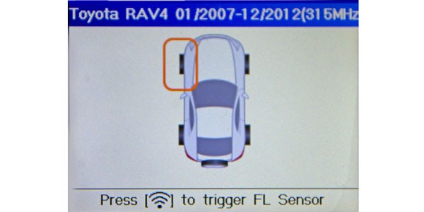 Connecting TPMS Scan Tool to OBD2 Port