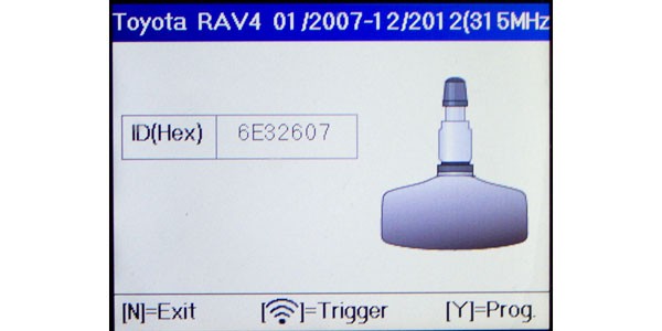 2011 RAV4 Direct TPMS System