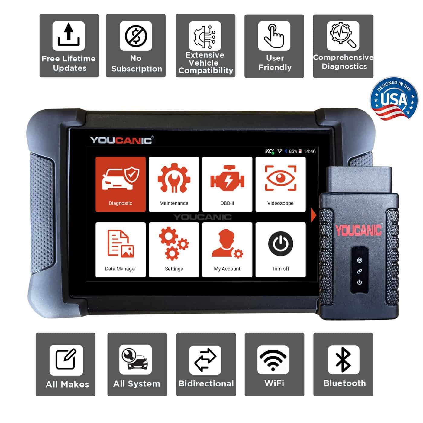 Professional OBD2 Scanner for Comprehensive Vehicle Diagnostics