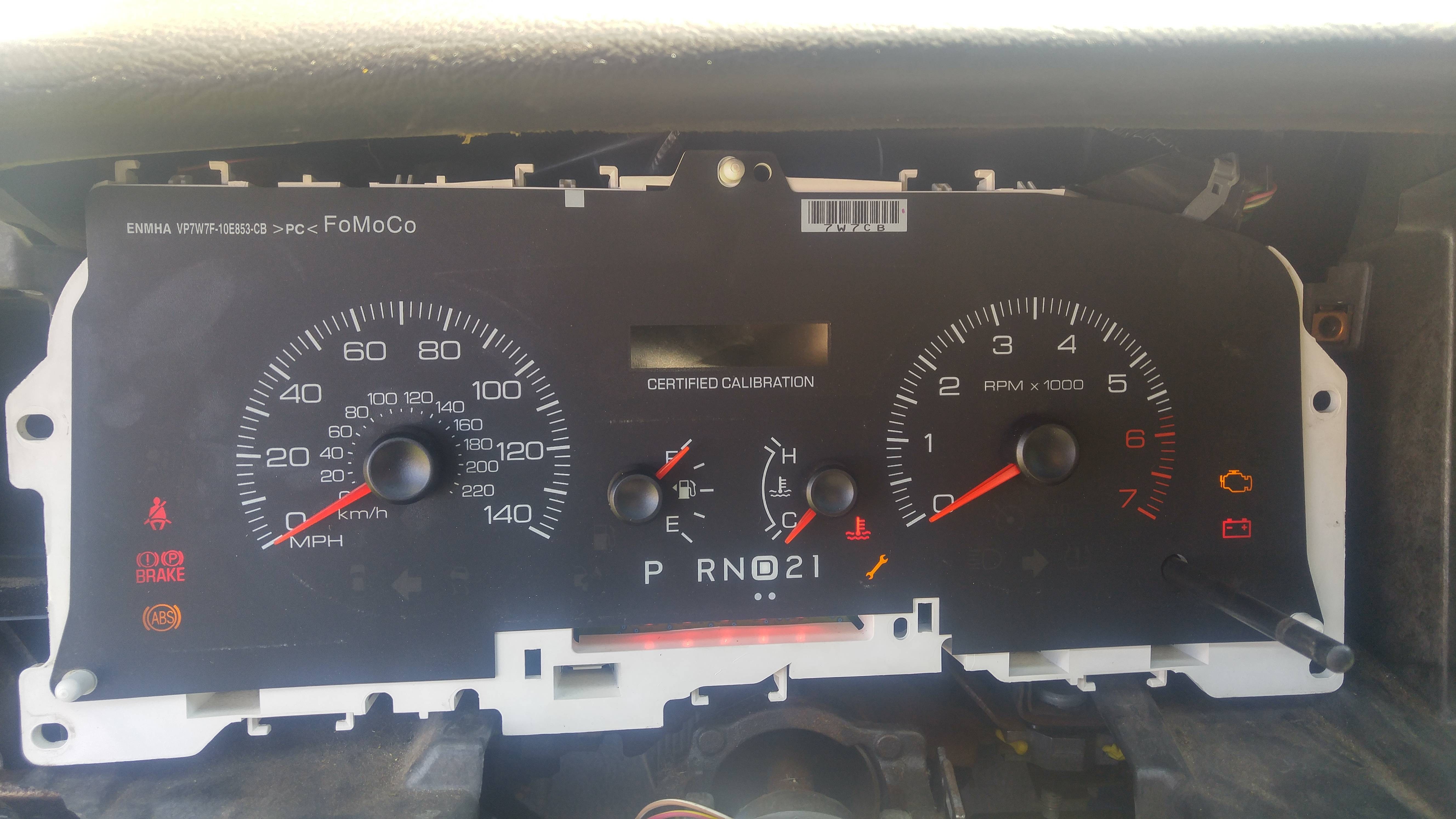 dead instrument cluster