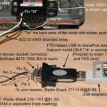 DIY OBD1 cable wiring diagram showing components like DB9 connector, resistor, and diode for connecting 12 pin OBD1 to PC via USB adapter