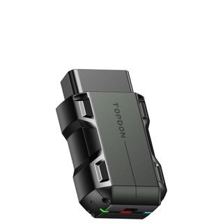 Topdon TopScan mobile OBD2 scanner showcasing its compact design and wireless capability